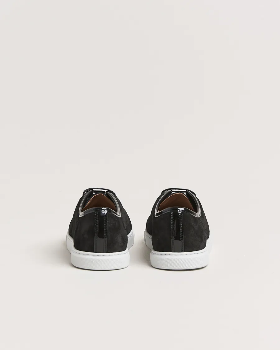 Lanvin Womens Patent Cap Toe Sneaker Black