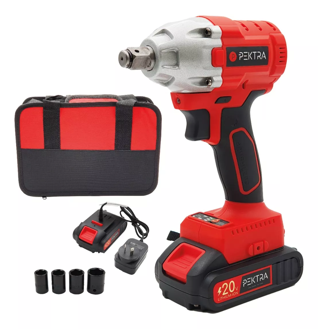 Llave De Impacto Brushless 20v 1/2 PuLG Pektra Inalambrica