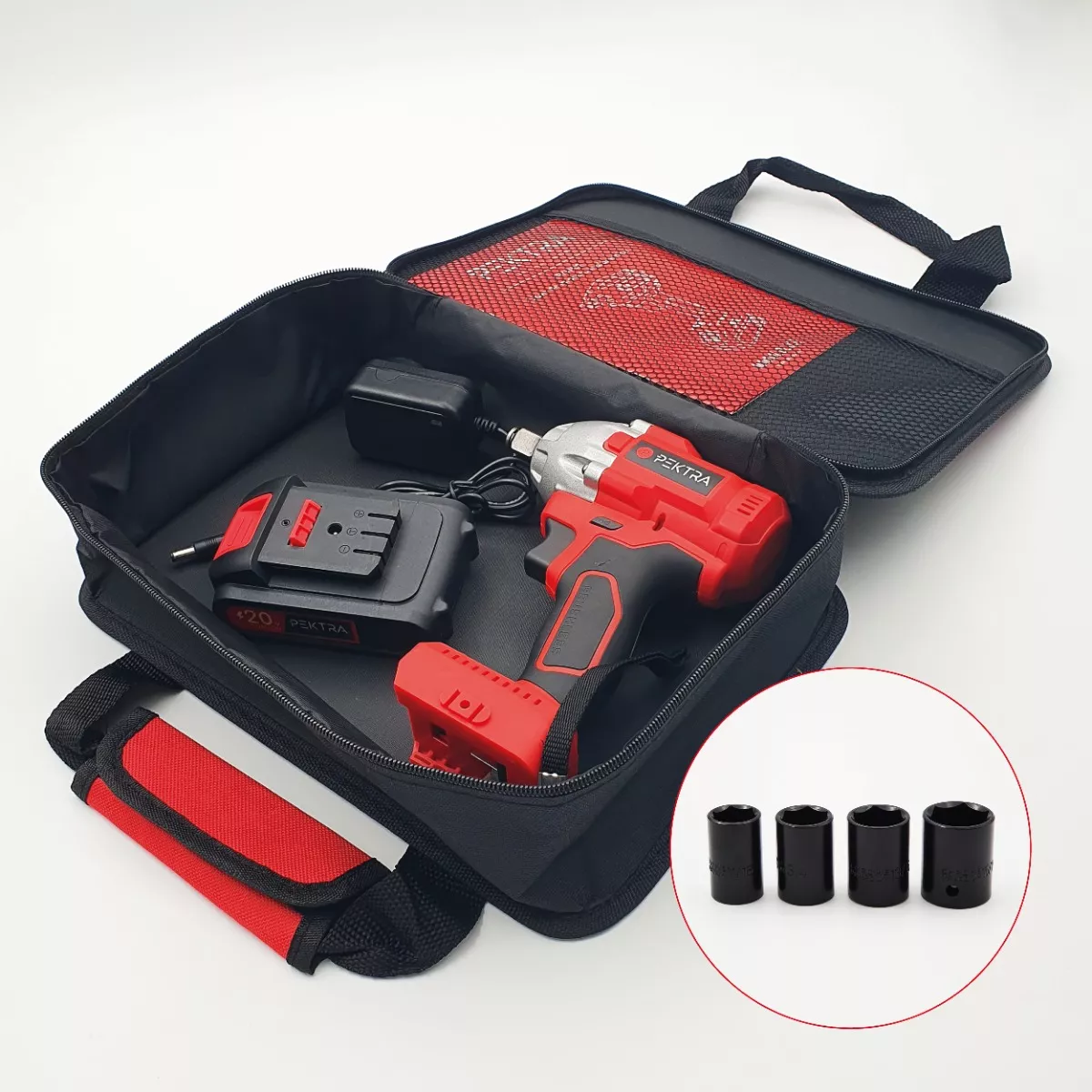 Llave De Impacto Brushless 20v 1/2 PuLG Pektra Inalambrica