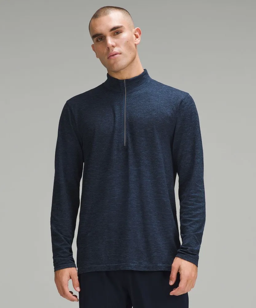 LULULEMON CAMISETA DE MANGA LARGA METAL VENT TECH CON MEDIA CREMALLERA AZUL MARINO | EW52D6GP