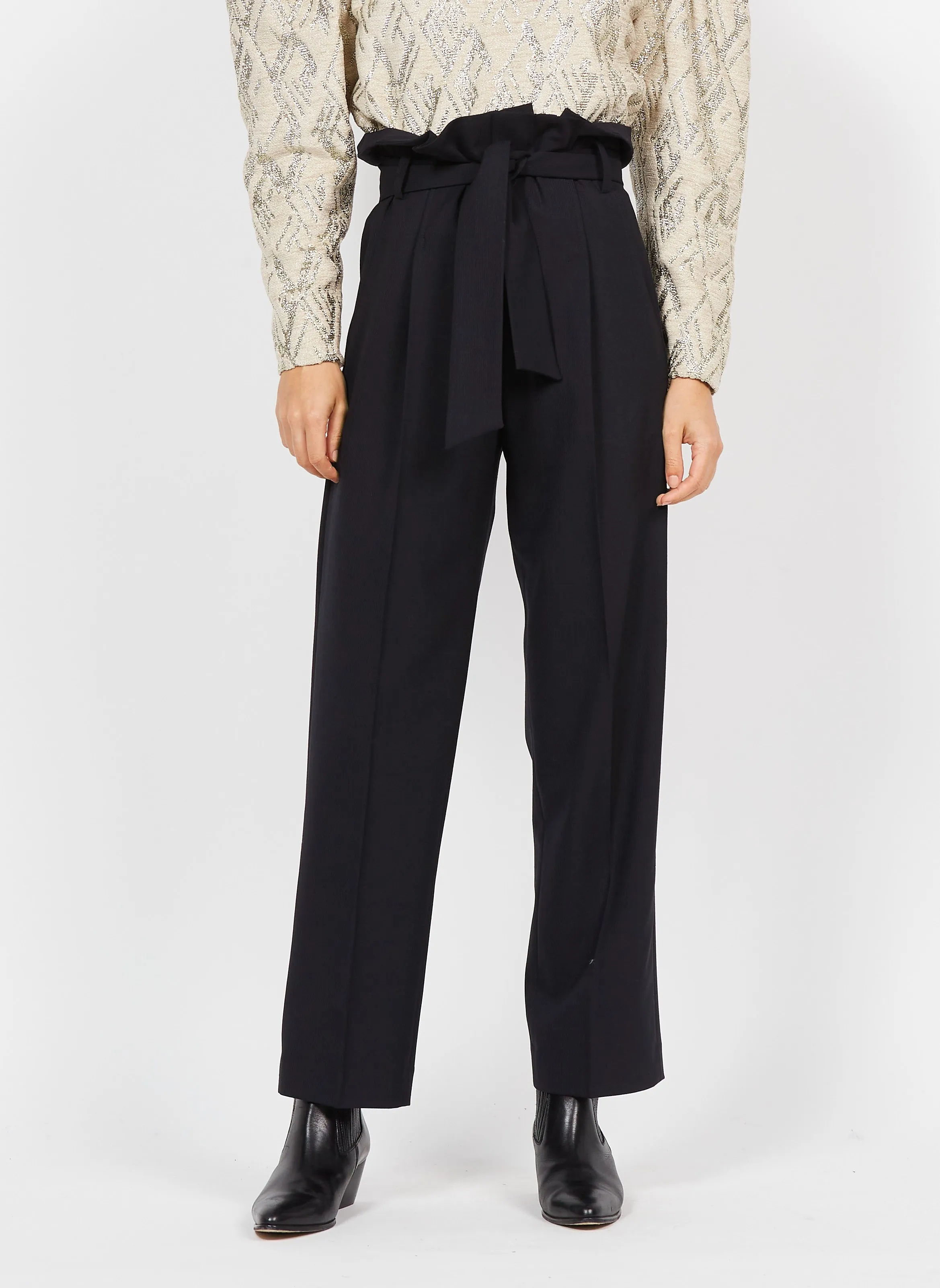 LUNAMI  PANTALóN DE TALLE ALTO EN AZUL