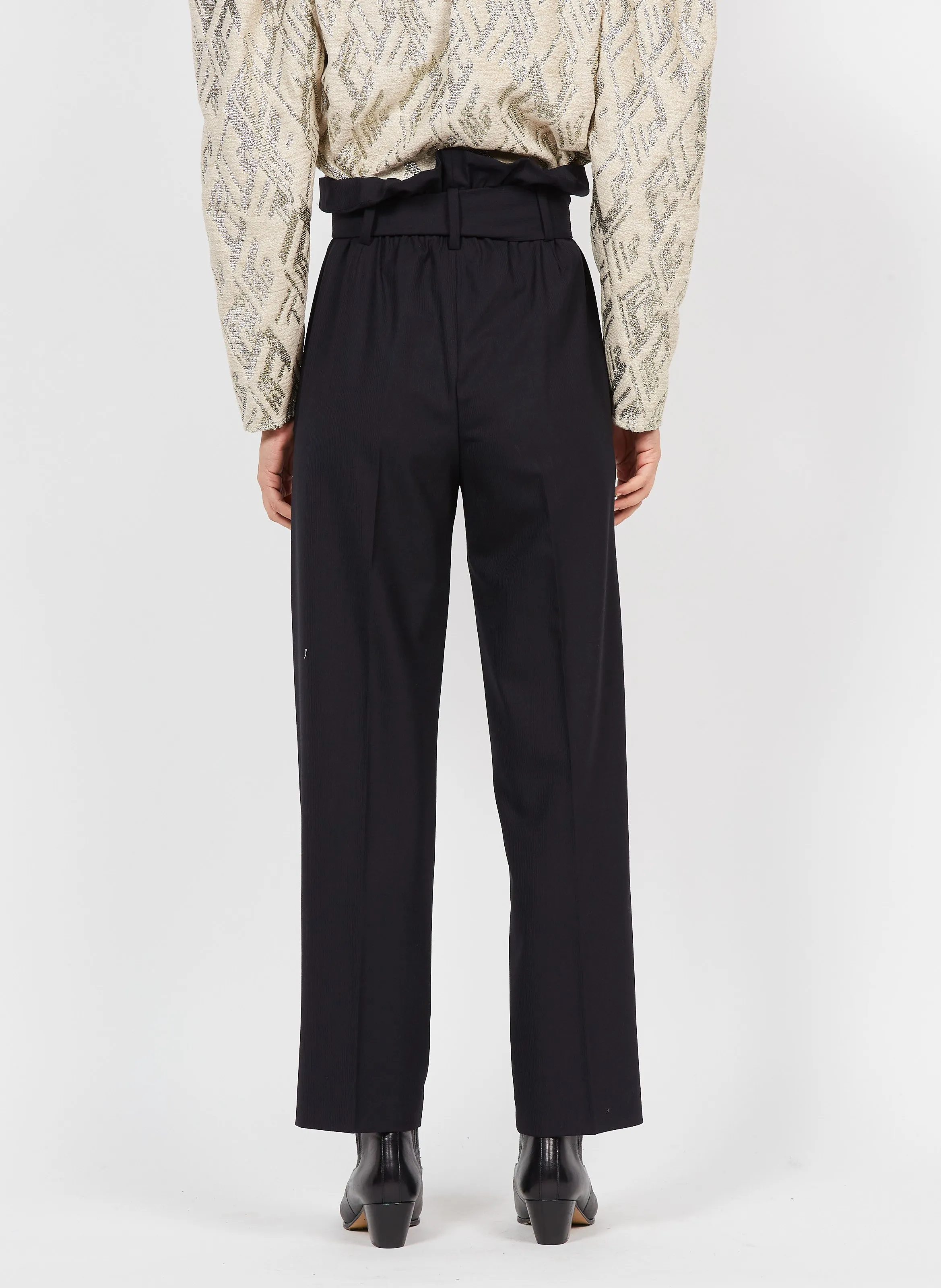 LUNAMI  PANTALóN DE TALLE ALTO EN AZUL