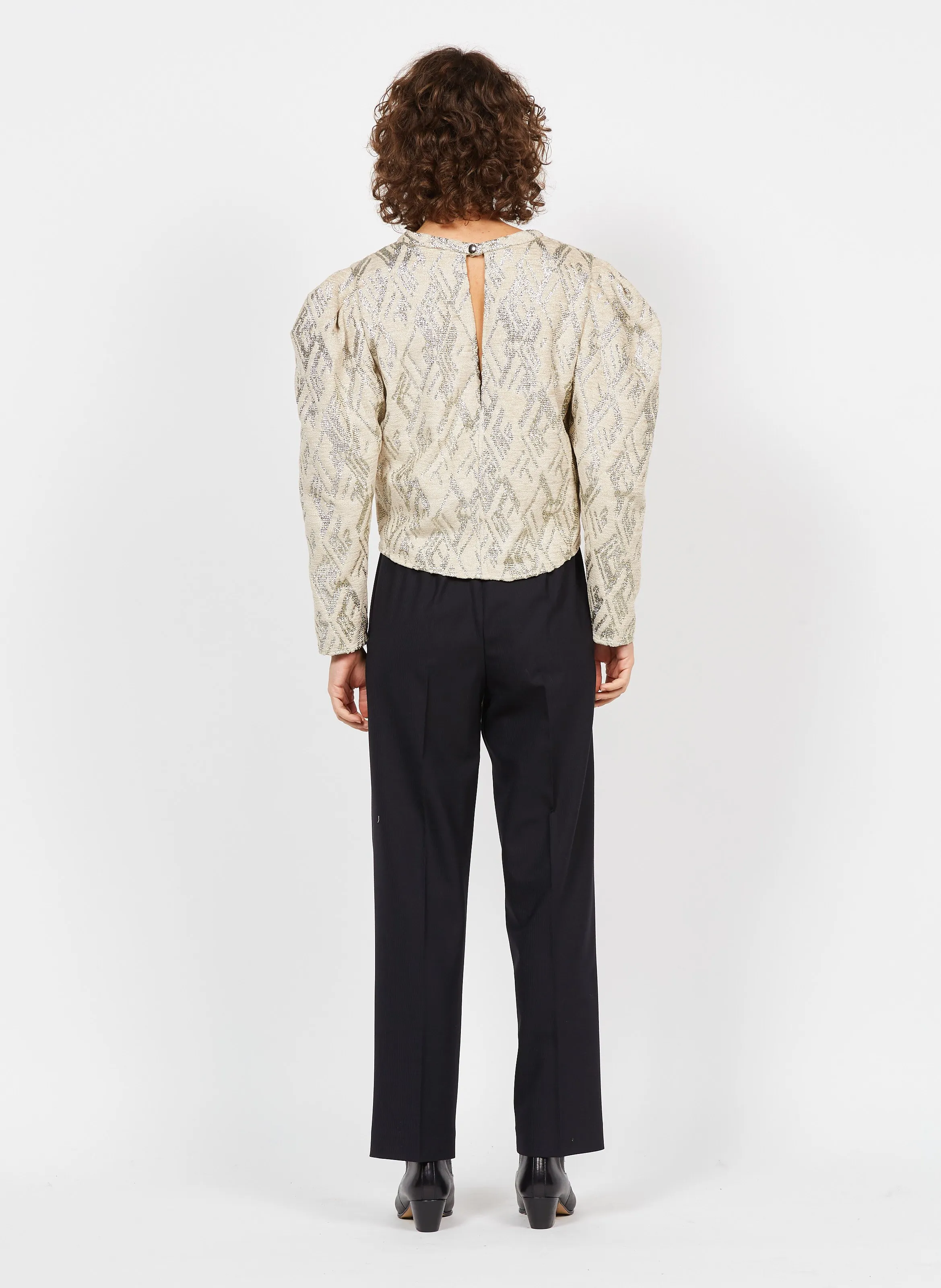 LUNAMI  PANTALóN DE TALLE ALTO EN AZUL