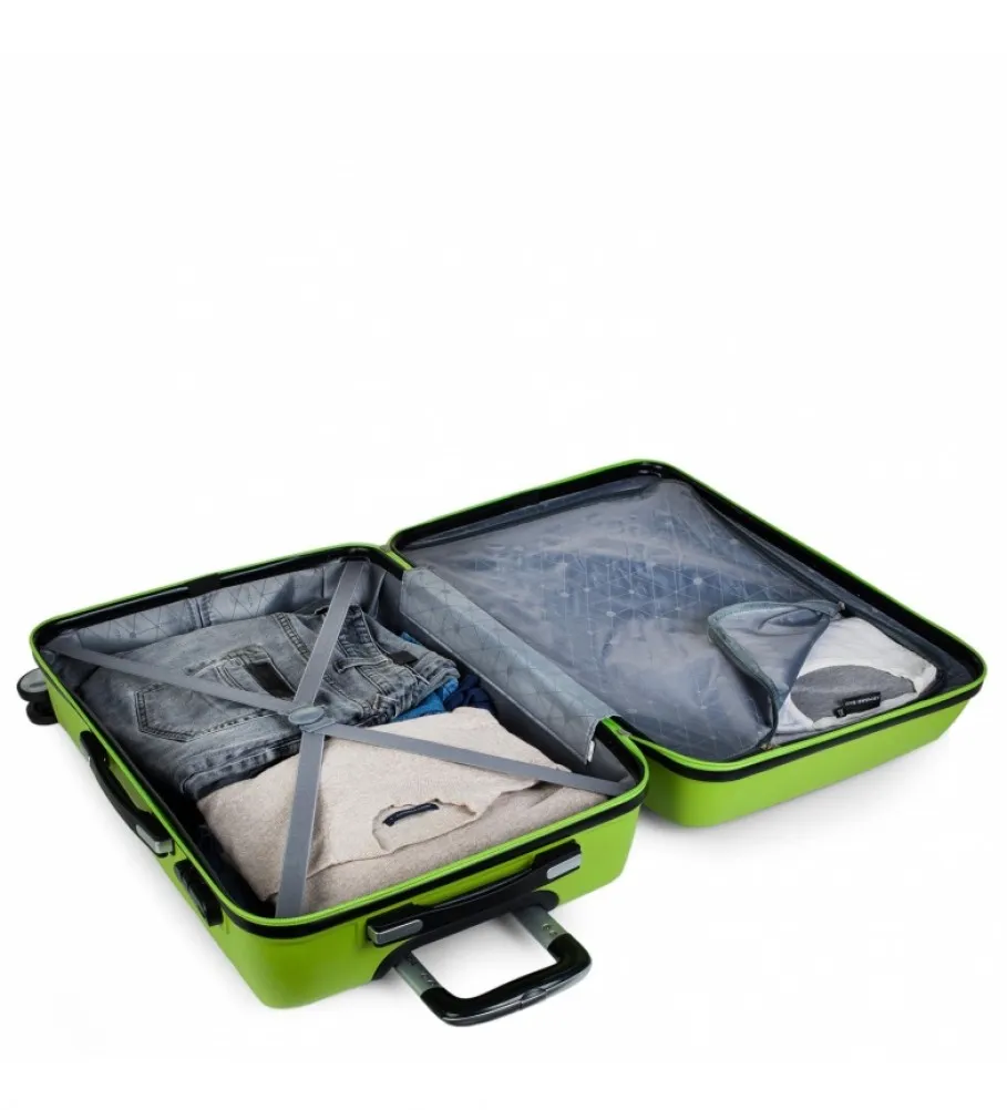 MALETA DE VIAJE CABINA TROLLEY ABS T71650 PISTACHO 55X40X20CM