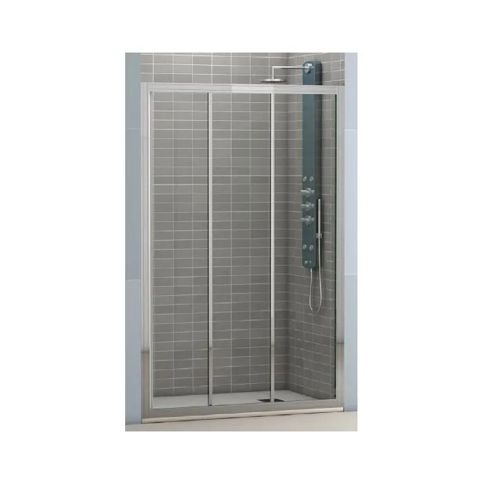 Mampara de ducha frontal 90x185cm cromo Siena Futurbath