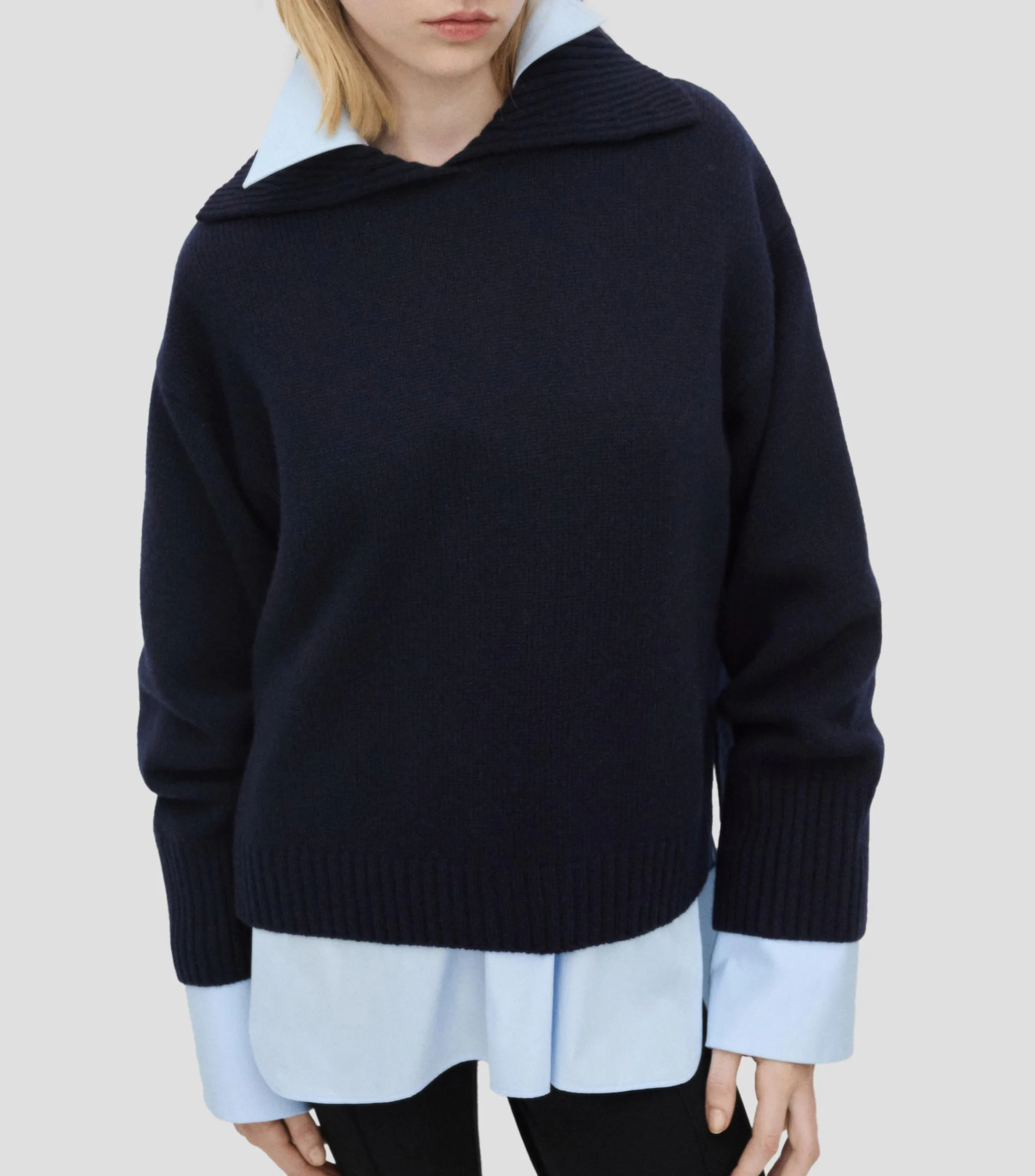 Mango Suéter cuello V Mujer