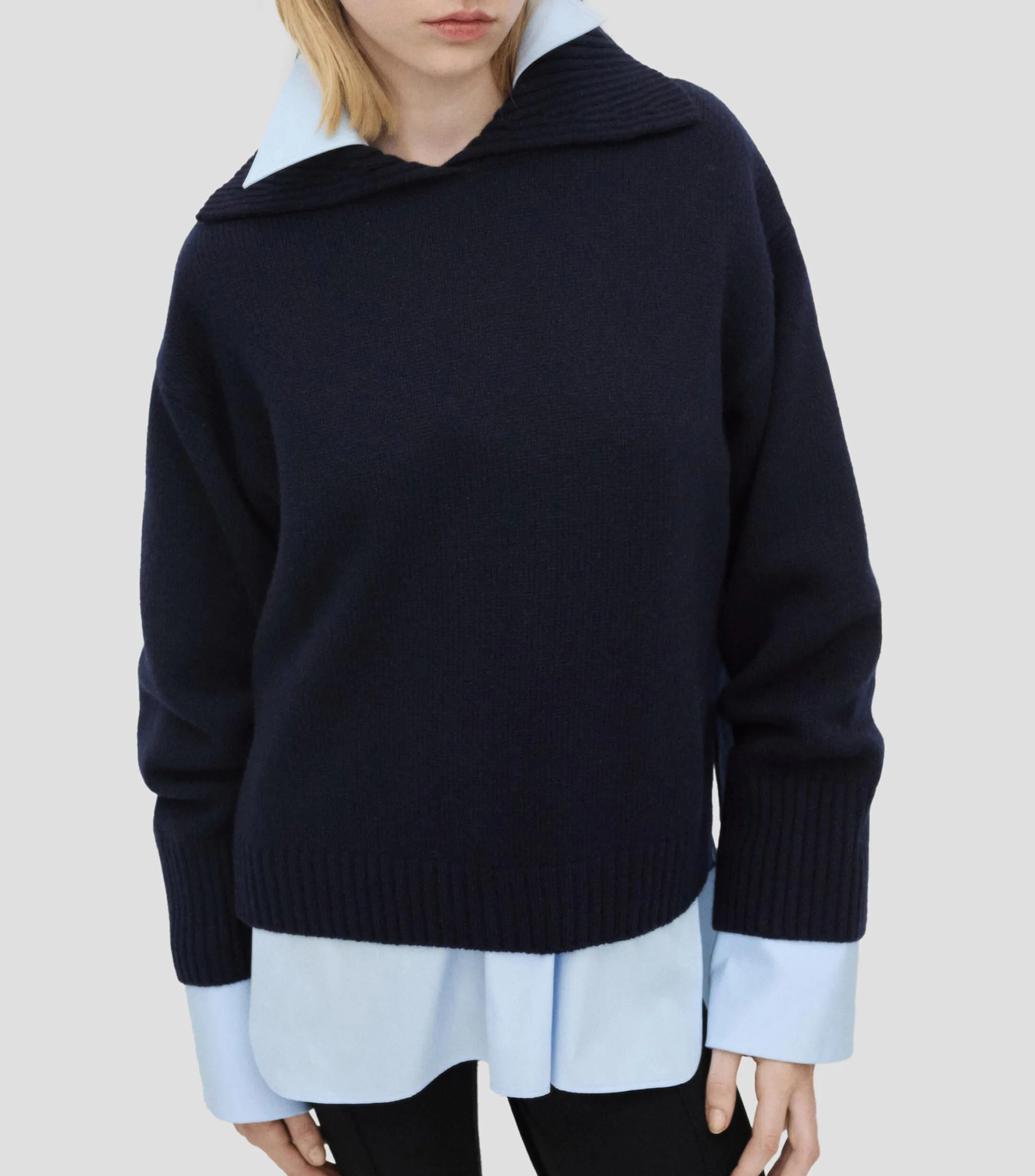 Mango Suéter cuello V Mujer