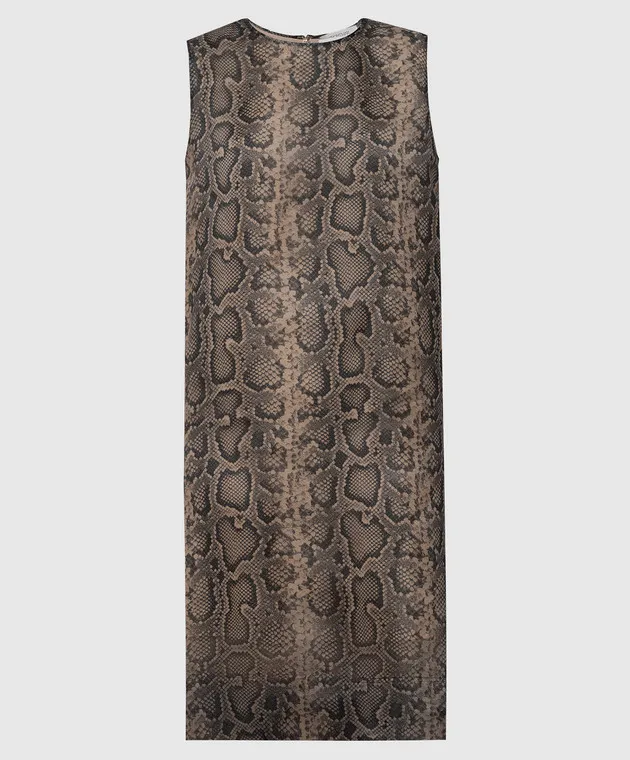 Max Mara Sportmax Beige CUBANO dress in animalistic print