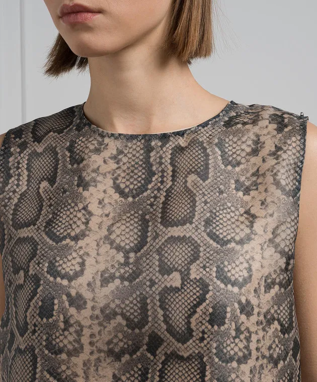 Max Mara Sportmax Beige CUBANO dress in animalistic print