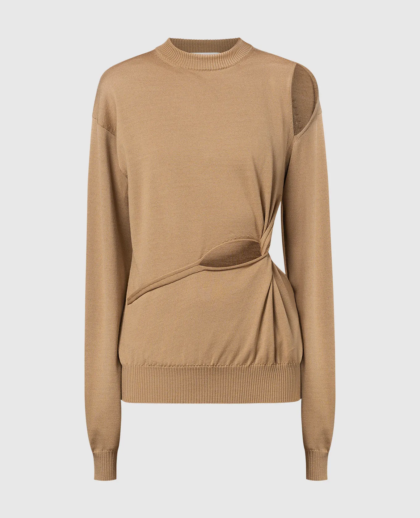 Max Mara Sportmax Beige Holiday longsleeve made of wool