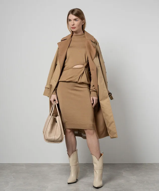 Max Mara Sportmax Beige Holiday longsleeve made of wool
