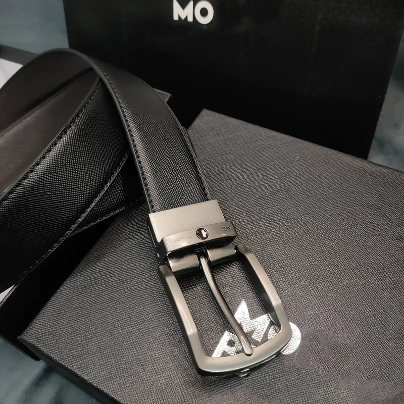 Men del cinturón de diseño Madure Maturez Classic Cinturas de aguja de pinza clásica Oro y Sier Gray Hebilla Head Ancho casual d