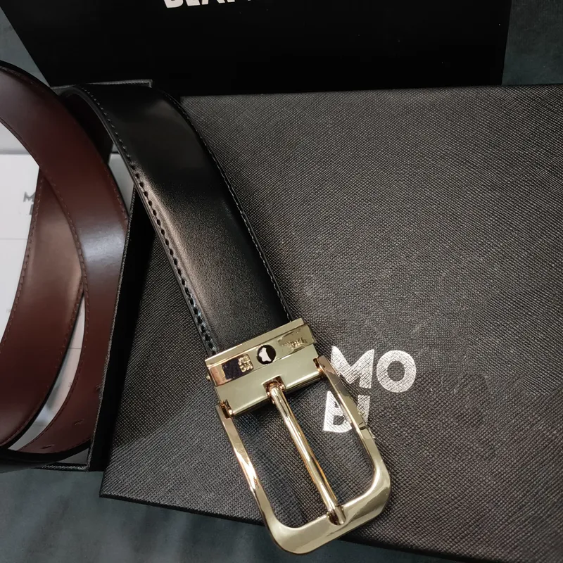 Men del cinturón de diseño Madure Maturez Classic Cinturas de aguja de pinza clásica Oro y Sier Gray Hebilla Head Ancho casual d