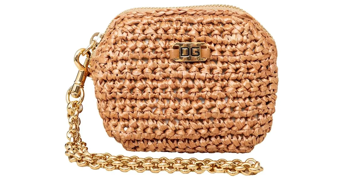 Monedero Dolce & Gabbana con llavero Beige 