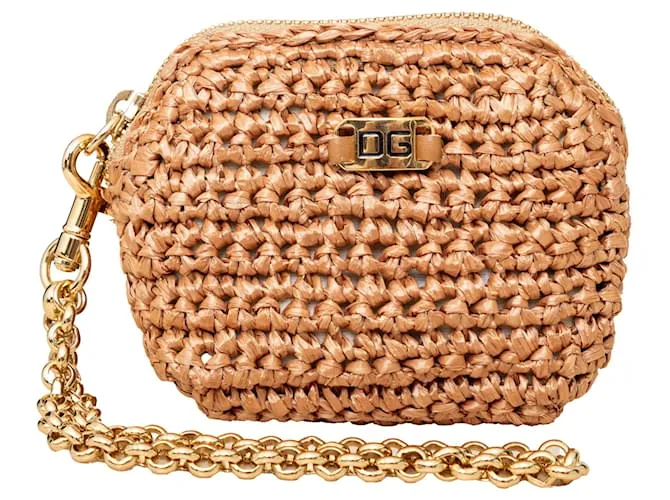 Monedero Dolce & Gabbana con llavero Beige 