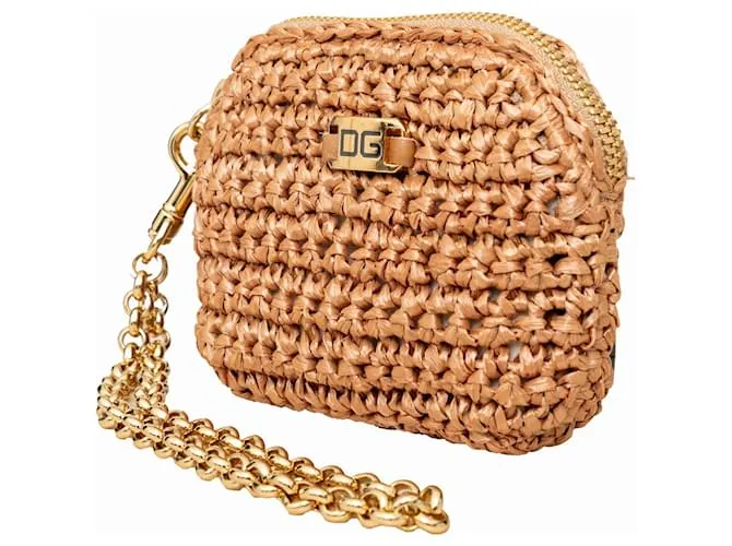 Monedero Dolce & Gabbana con llavero Beige 