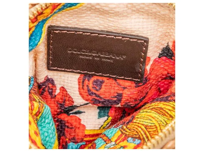 Monedero Dolce & Gabbana con llavero Beige 