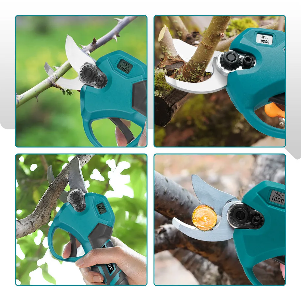 NewBeny 30mm Brushless Cordless Pruning Shears Extra Blade with Battery and Charger