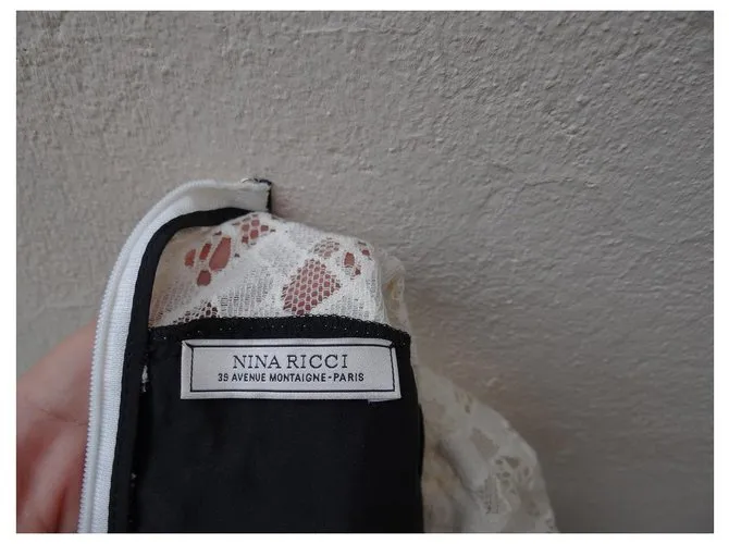 Nina Ricci Vestidos Crudo 