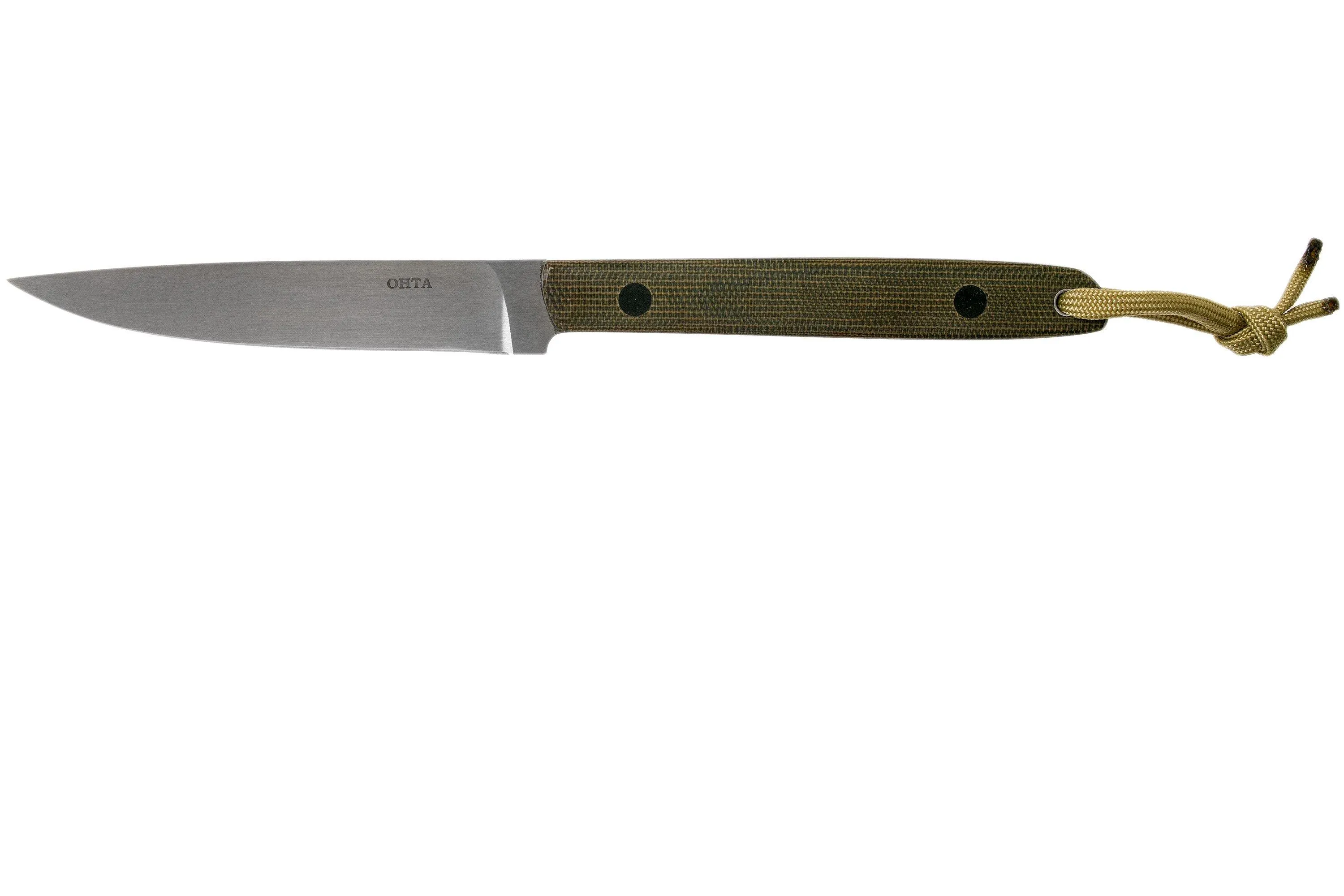 Ohta OFB SS 90 Green Canvas Micarta cuchillo fijo
