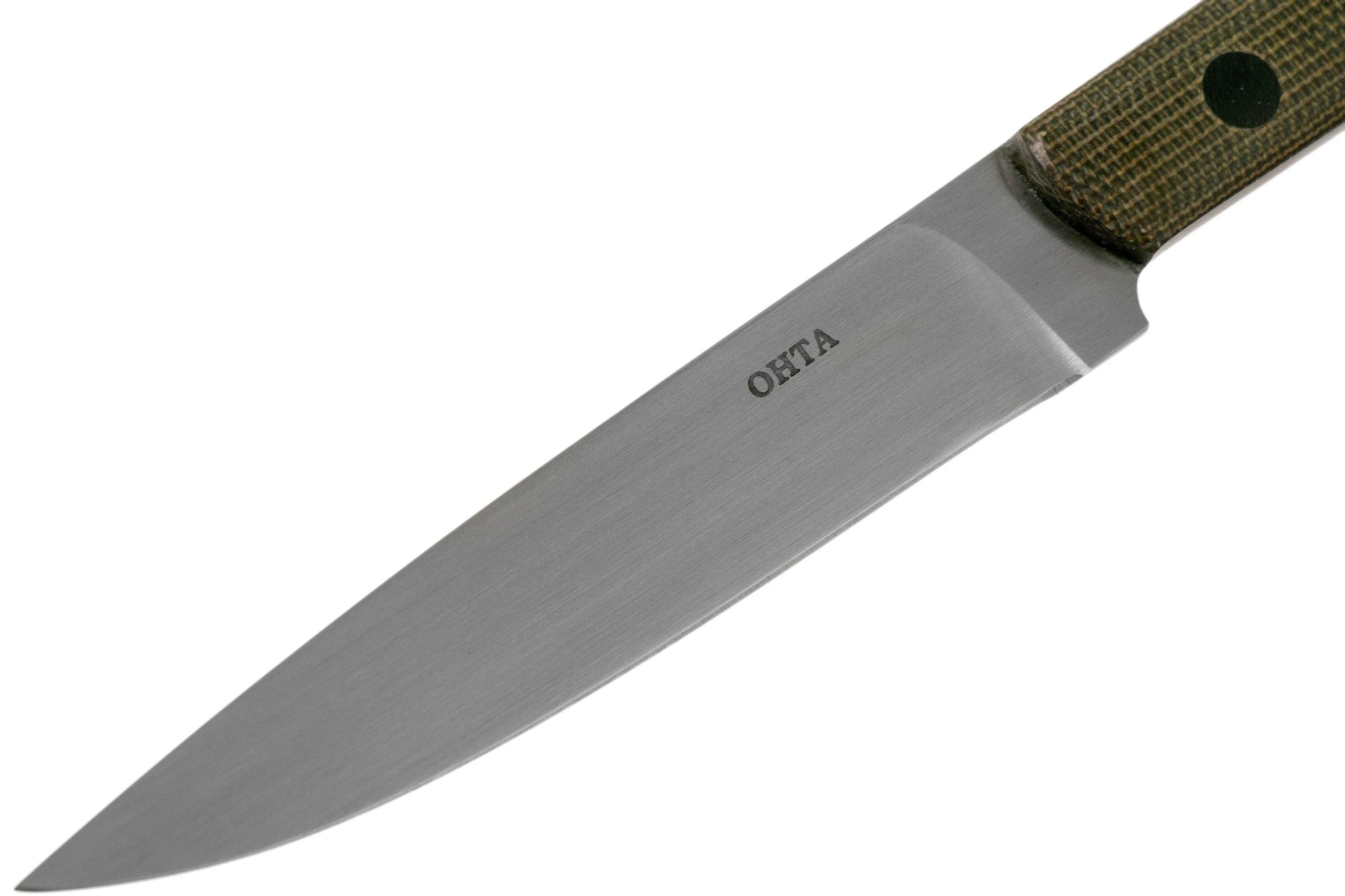Ohta OFB SS 90 Green Canvas Micarta cuchillo fijo