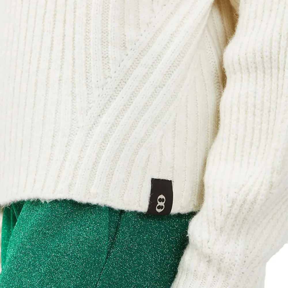 Ottod'Ame maglia donna a coste con collo alto EK0050.VA