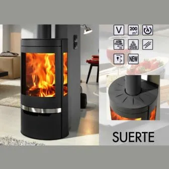 PANADERO SUERTE ECODESIGN  ESTUFA DE LEñA CONTEMPORáNEA DE 8KW 200M3