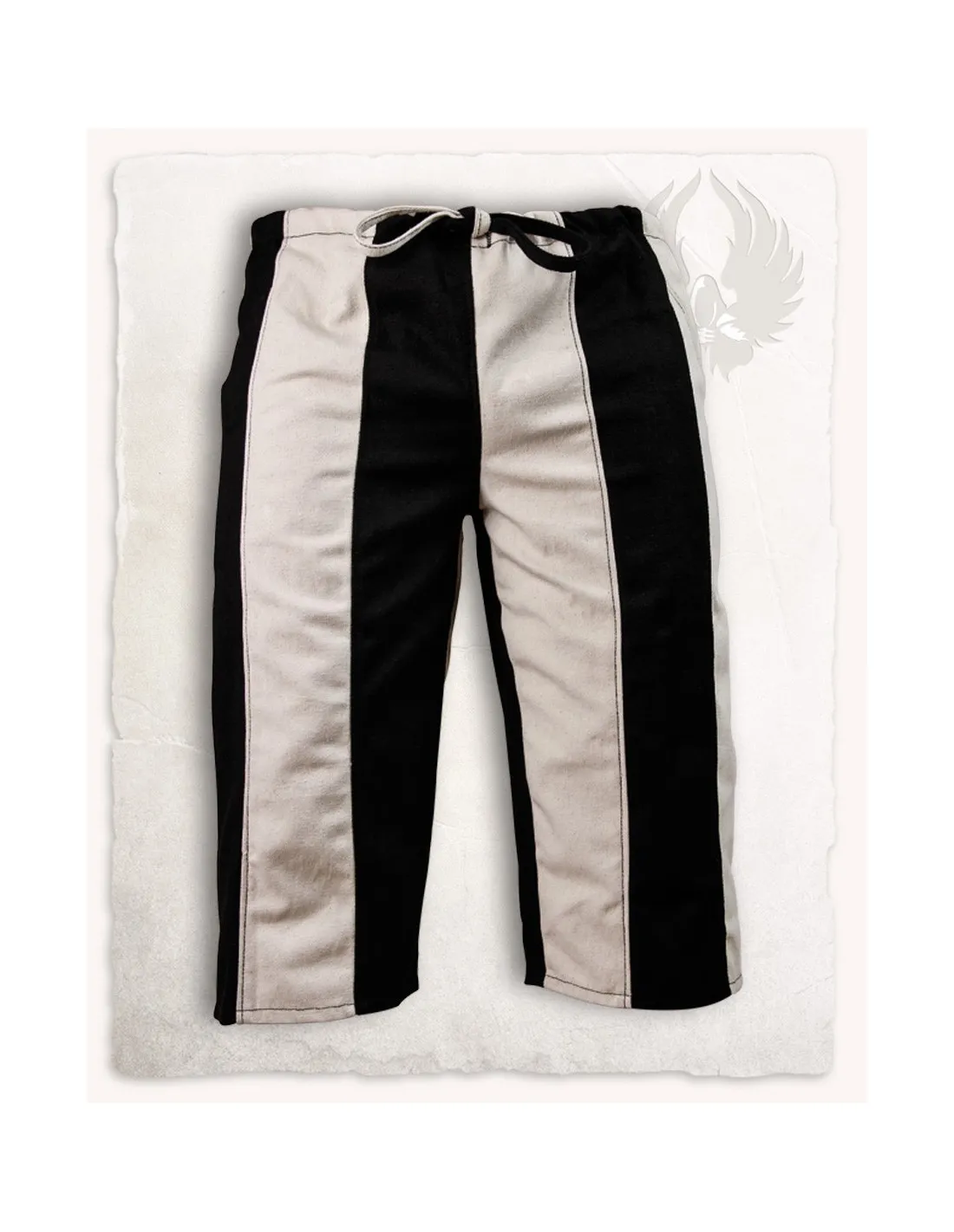 PANTALONES PIRATA EN ALGODóN MODELO JACK, NEGROCREMA