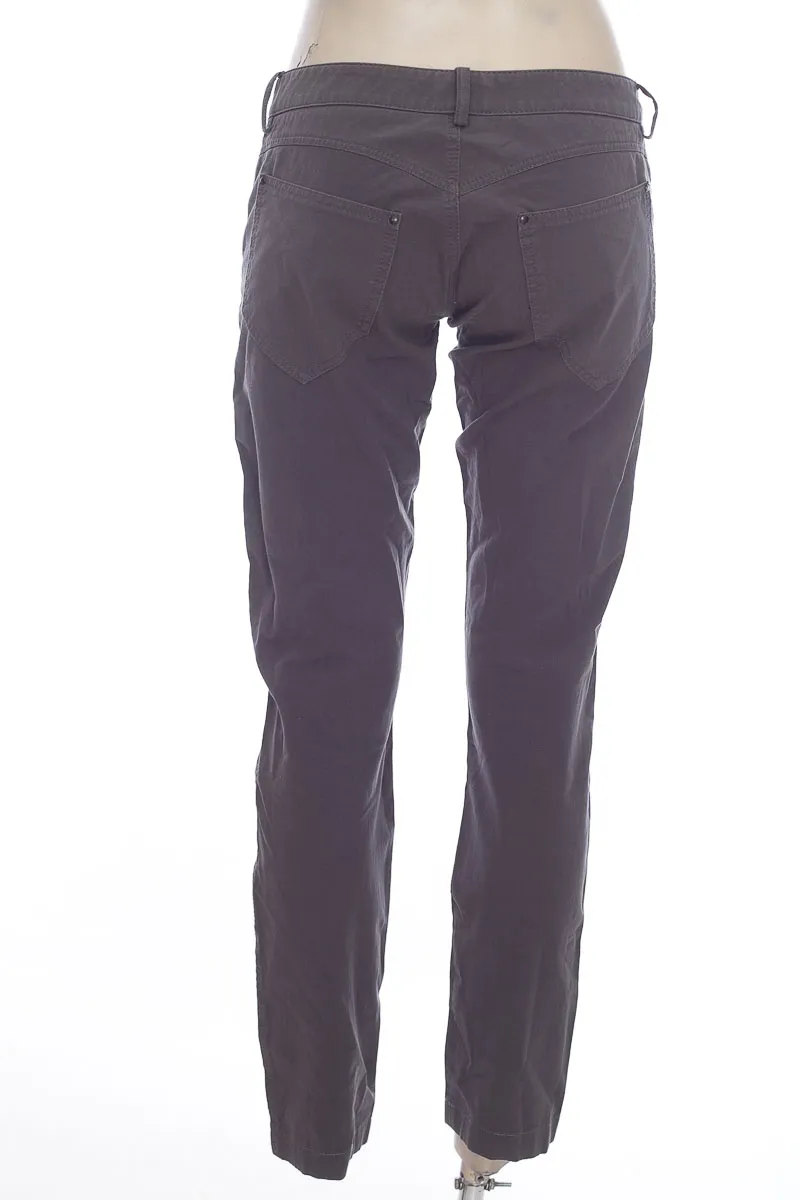 PANTALóN COLOR GRIS  STEFANEL