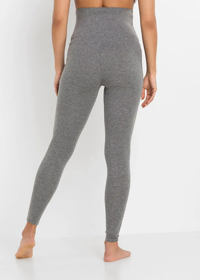 PANTALóN DE PIJAMA PREMAMá NEGROGRIS JASPEADO
