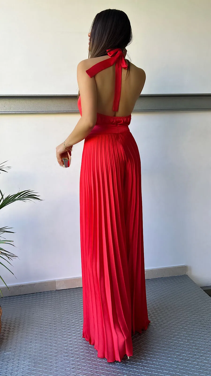 Pantalón Plisado Coral (Se Vende En Conjunto)