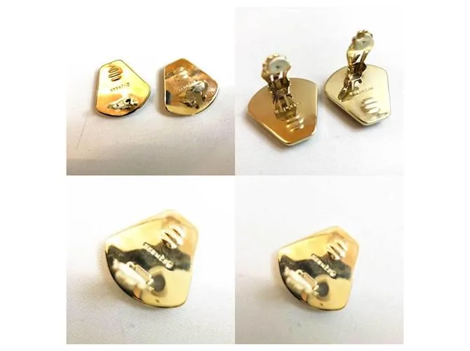 Pendientes de clip de esmalte cloisonné de Hermès 