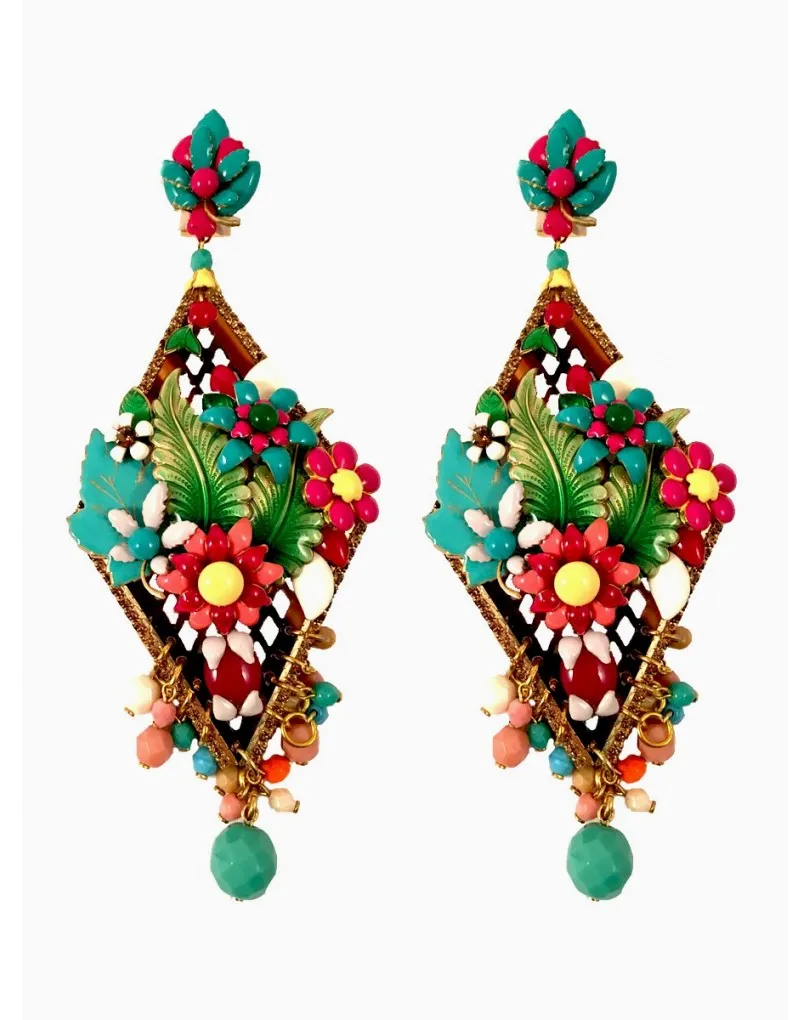 PENDIENTES DE FLAMENCA  PENDIENTES LARGOS  JOYAS