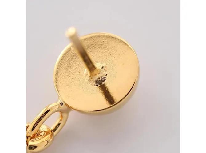 PENDIENTES DE STUD MULTIENCANTO CHAPADOS EN ORO MARNI DORADO 