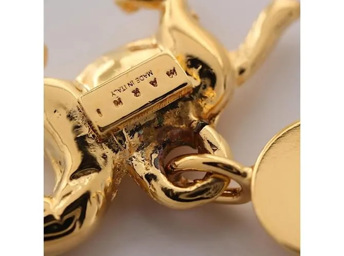 PENDIENTES DE STUD MULTIENCANTO CHAPADOS EN ORO MARNI DORADO 
