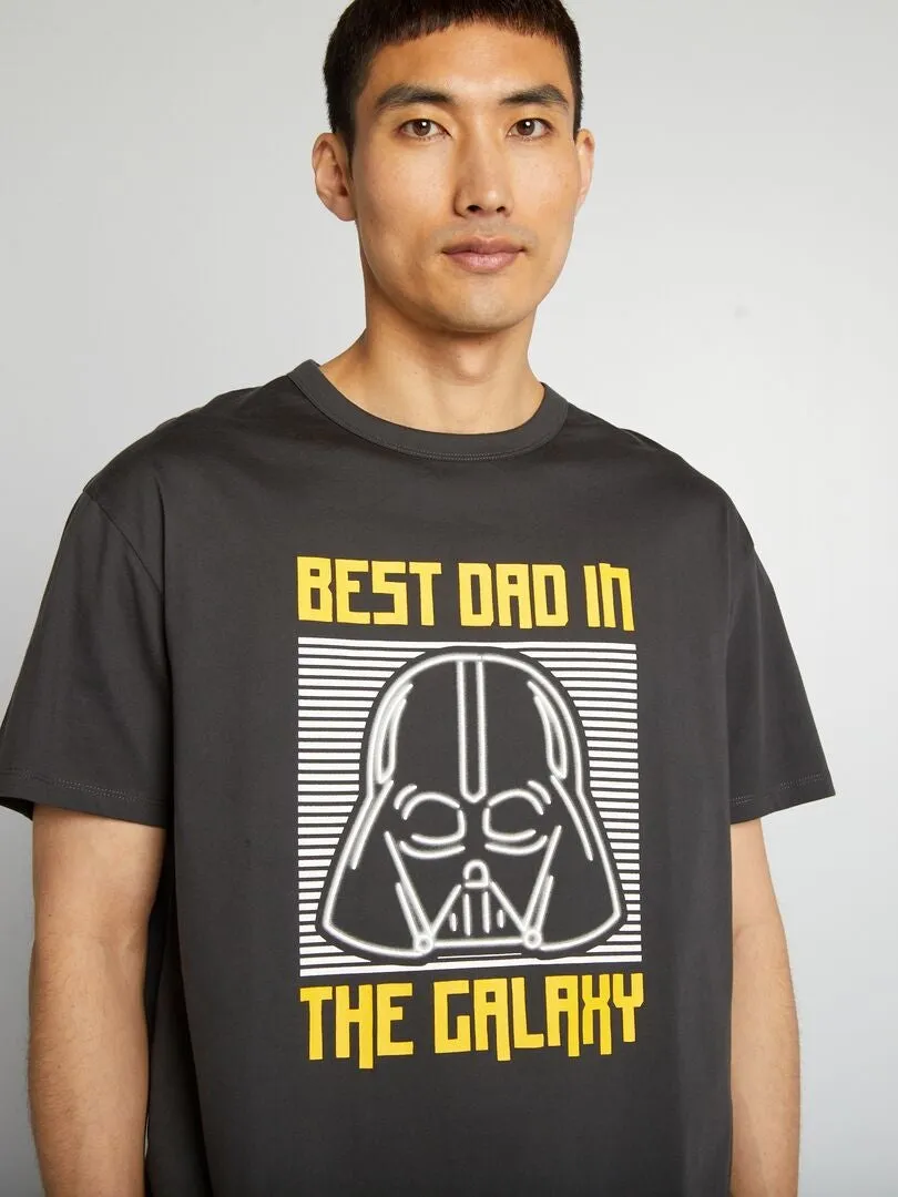 PIJAMA CORTO 'STAR WARS' DE PUNTO  2 PIEZAS  GRIS