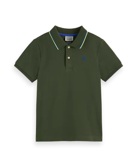 Polo Piqué Niño SCOTCH AND SODA Seaweed Green