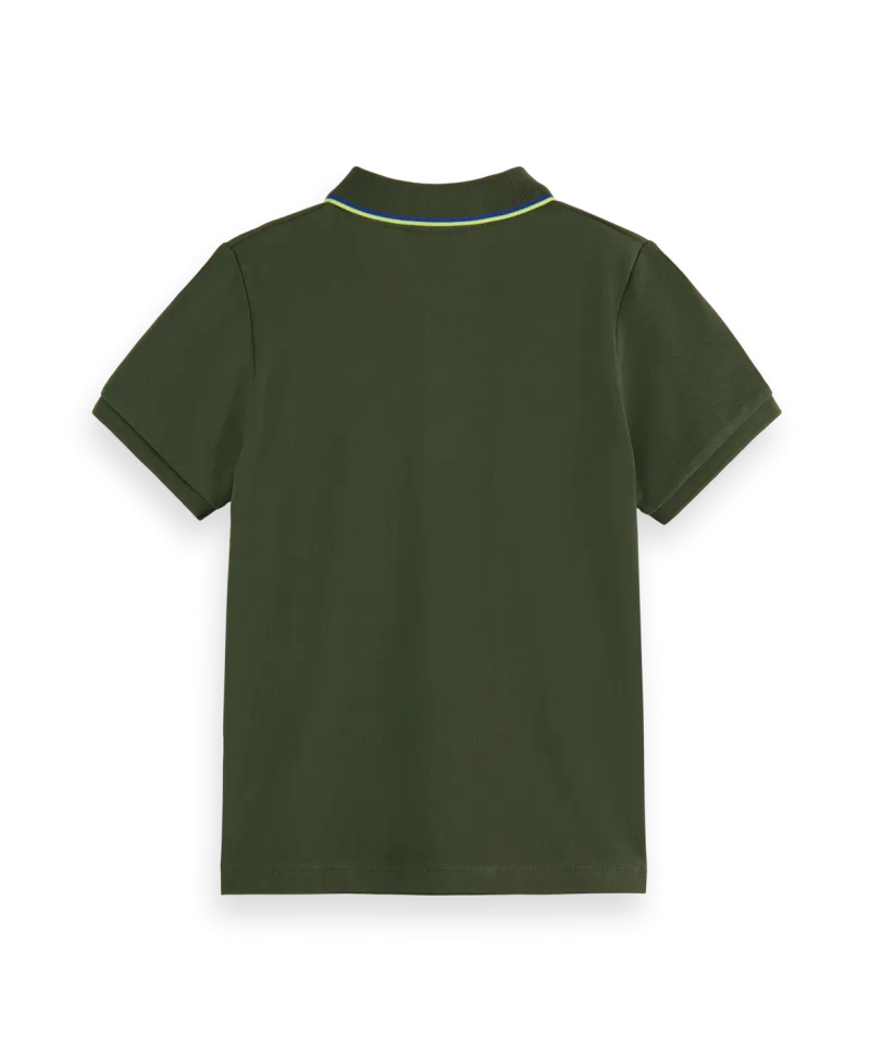 Polo Piqué Niño SCOTCH AND SODA Seaweed Green