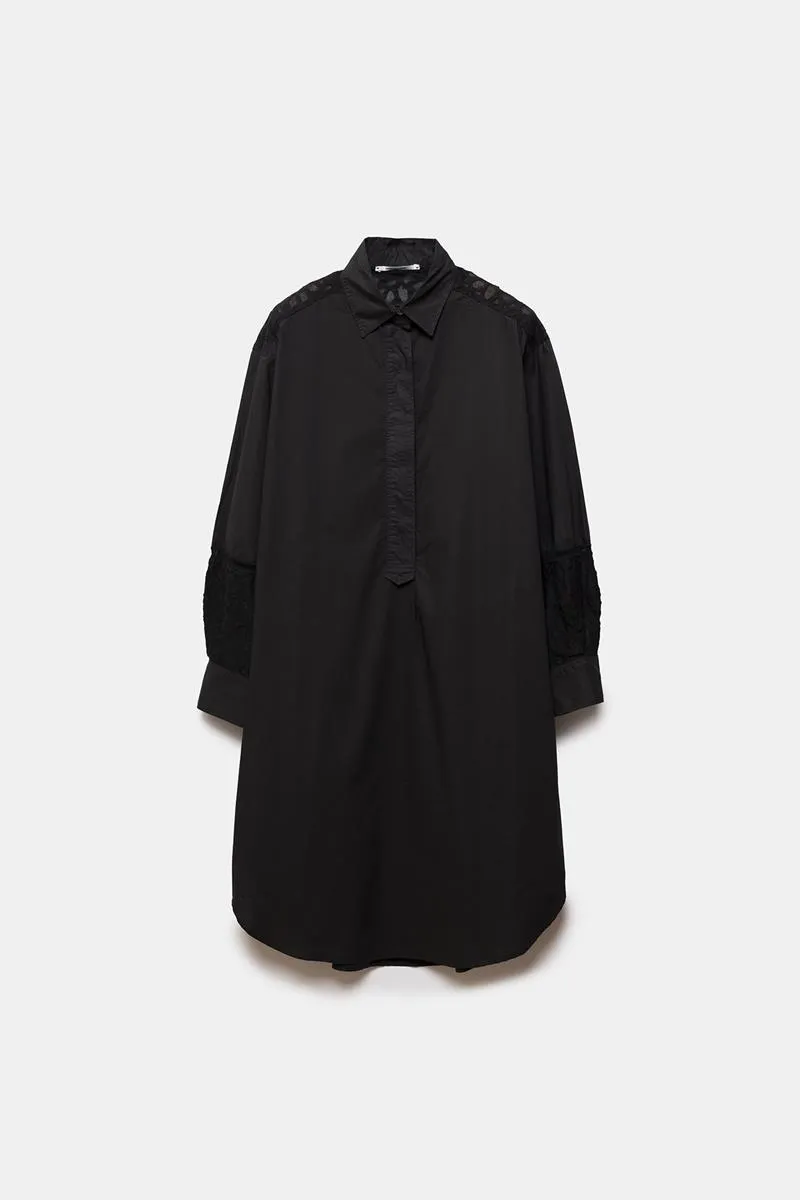 POMANDÈRE VESTIDO CAMISERO NEGRO