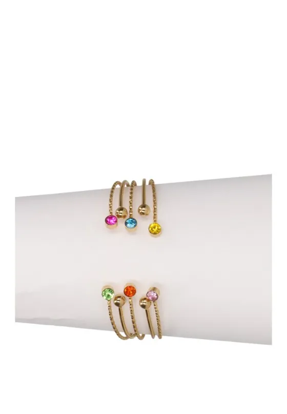 Pulsera caña brazalete Luna Collection cdg00118lf oro