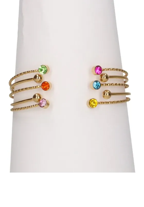 Pulsera caña brazalete Luna Collection cdg00118lf oro