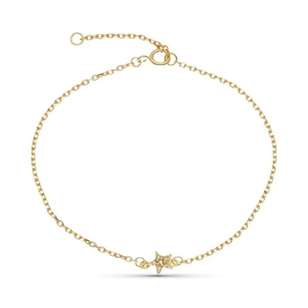 Pulsera Oro 9 Kt. Diamantes