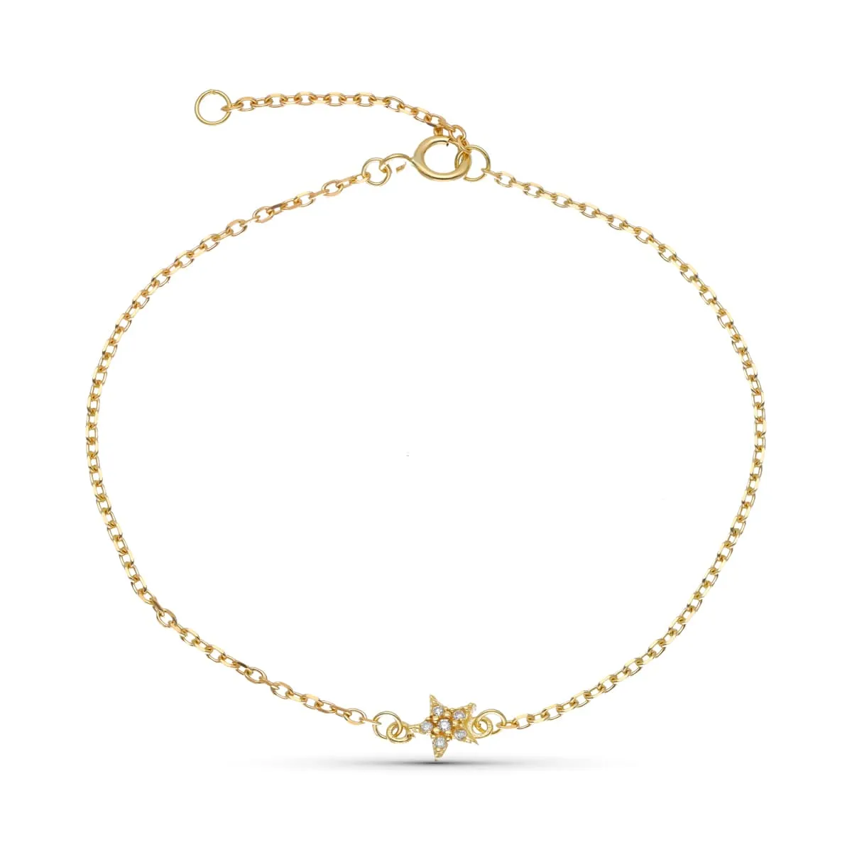 Pulsera Oro 9 Kt. Diamantes