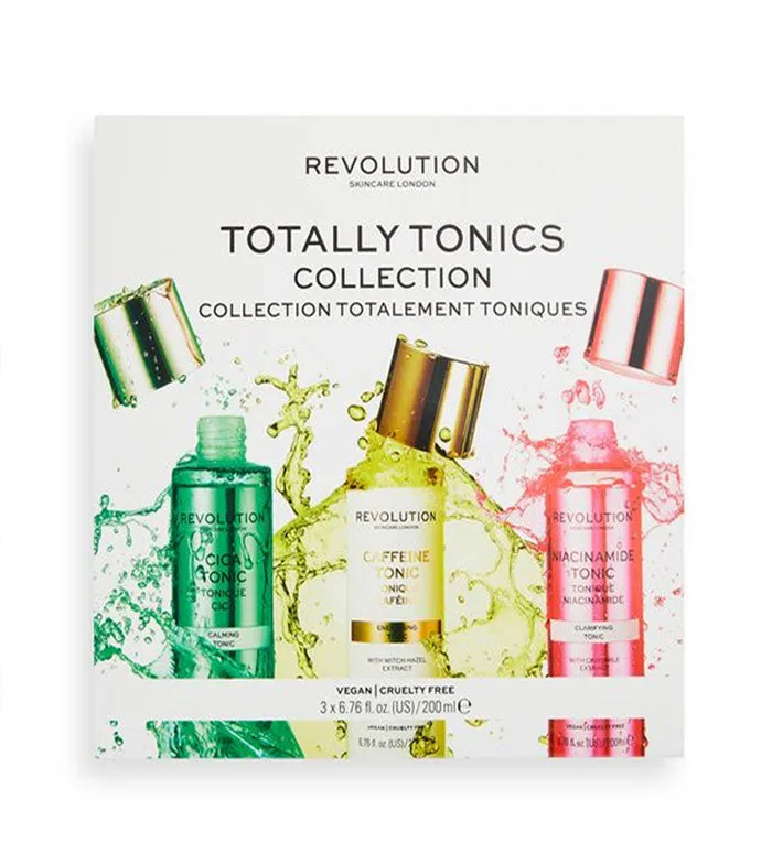 REVOLUTION SKINCARE  SET DE TóNICOS TOTALLY TONICS COLLECTIONS