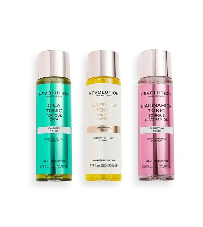REVOLUTION SKINCARE  SET DE TóNICOS TOTALLY TONICS COLLECTIONS