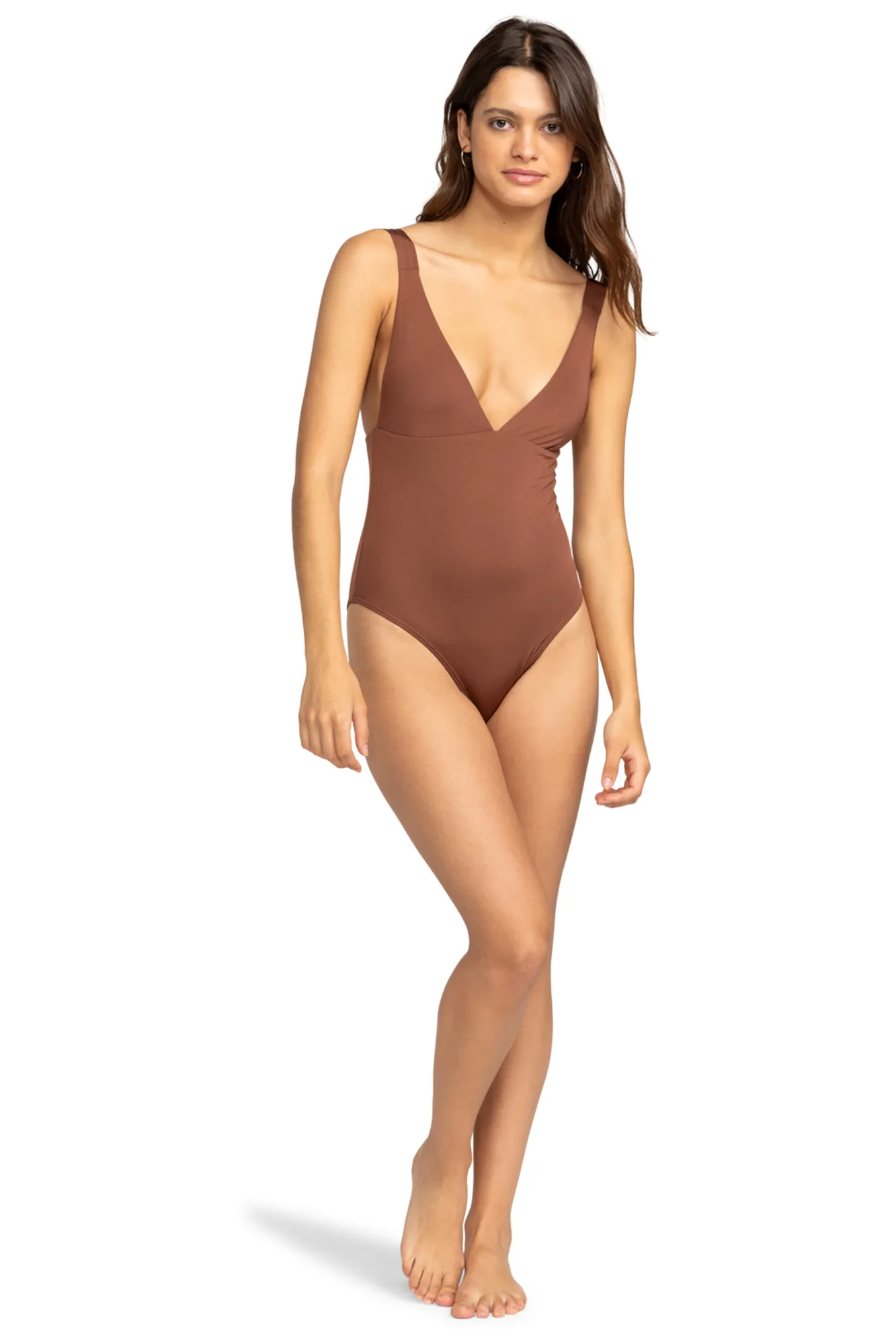 ROXY BA&NTILDE;ADOR ENTERO DE CORTE ALTO EN LA CADERA PARA MUJER  SILKY ISLAND