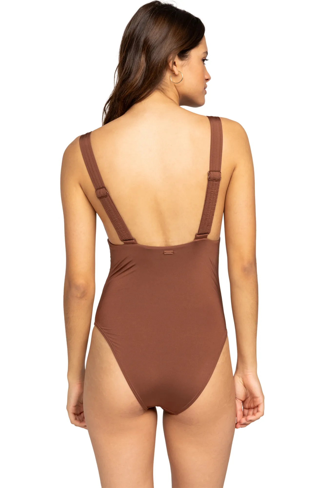 ROXY BA&NTILDE;ADOR ENTERO DE CORTE ALTO EN LA CADERA PARA MUJER  SILKY ISLAND