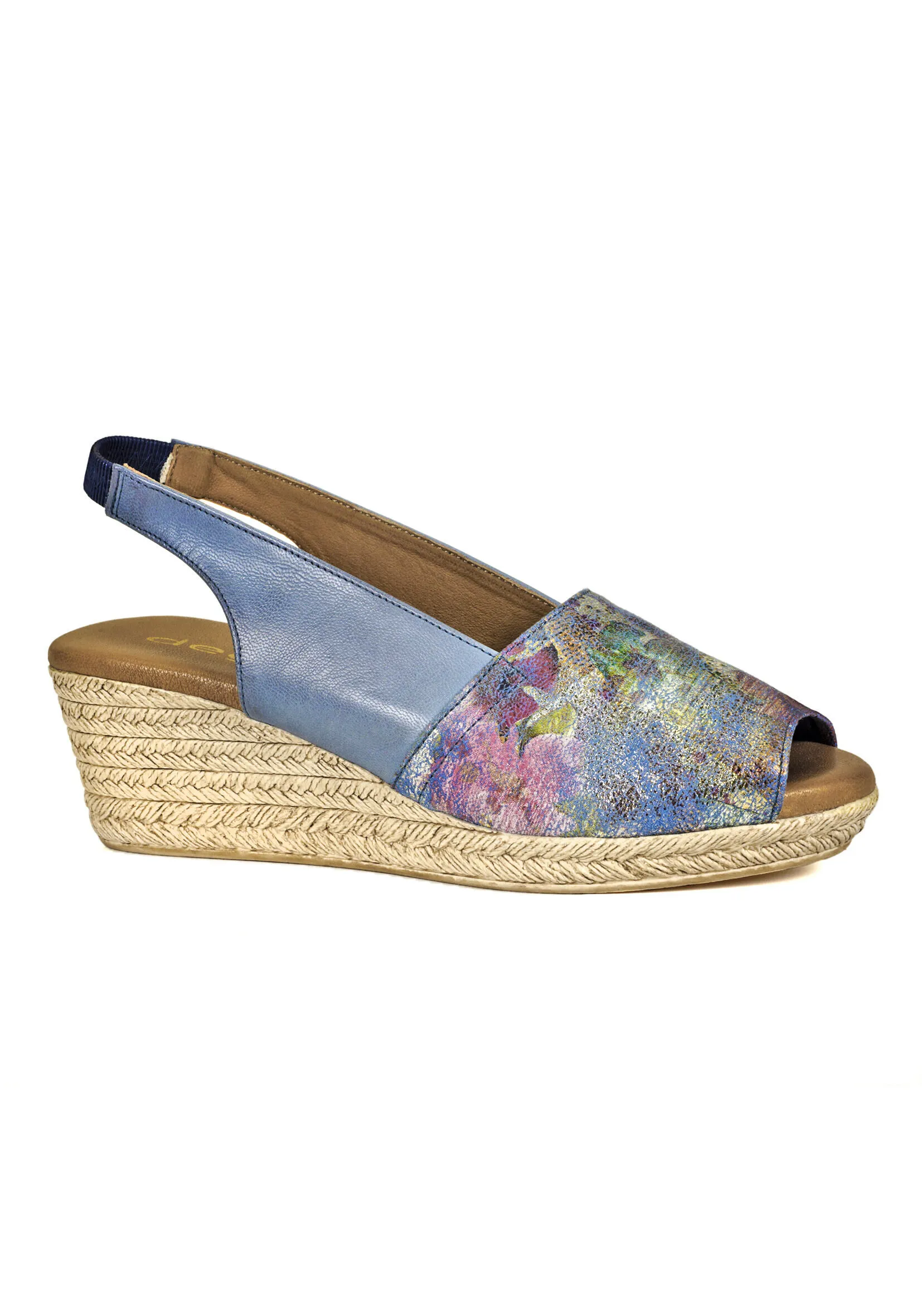 Sandalia Cuero Susanne Azul