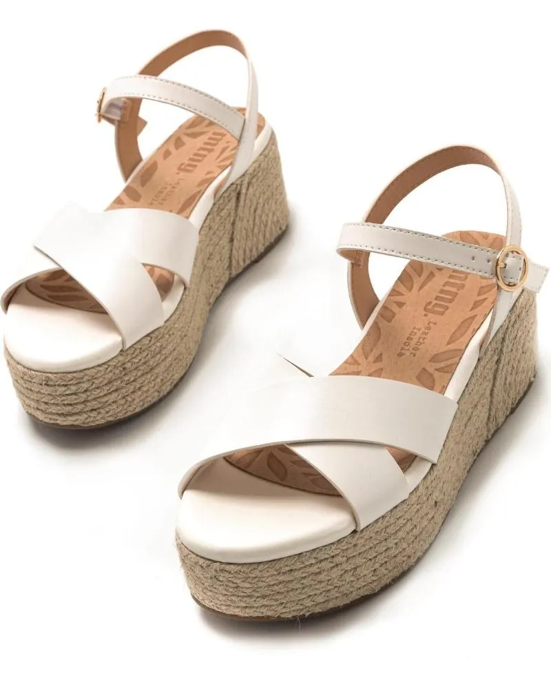 Sandalias de Mujer MTNG SANDALIAS DE BLOQUE DE MUJER 51924 SANDALIAS DE MUJER BLANCO