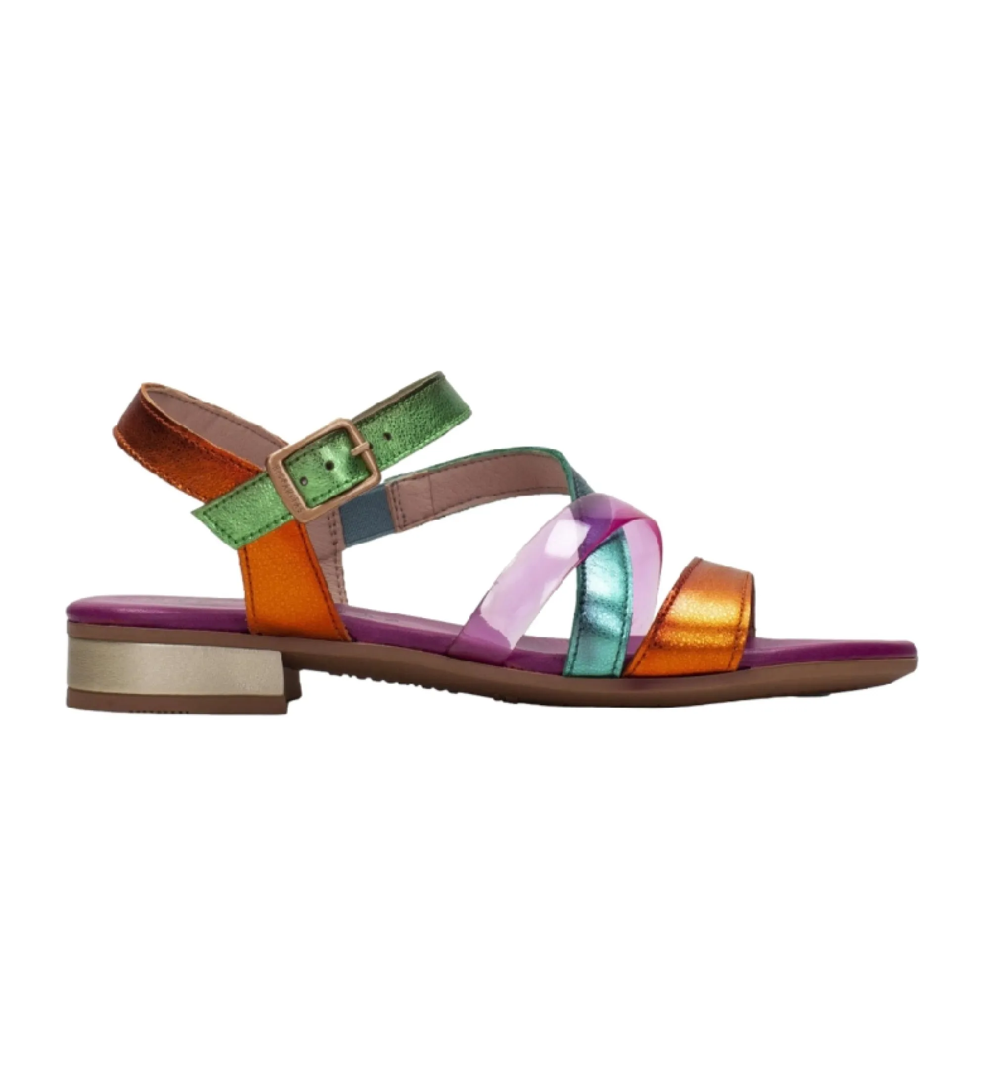 Sandalias de piel Lena multicolor